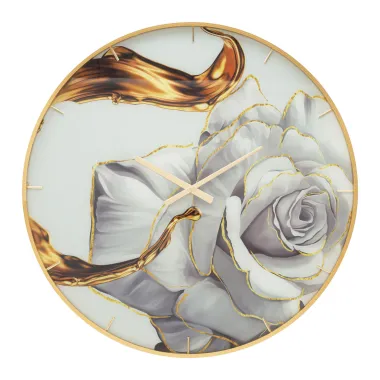 Zegarek GLASS ROSE 80X5 cm